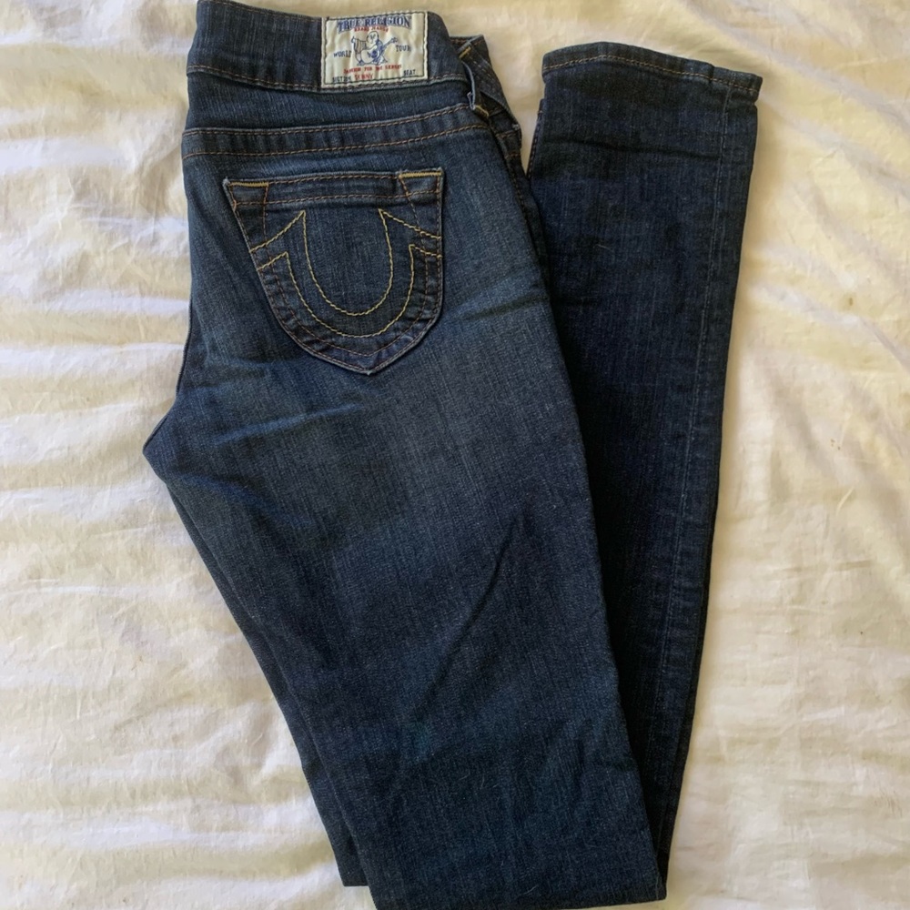 TRUE RELIGION Women’s Low Rise Skinny Jean Size 28